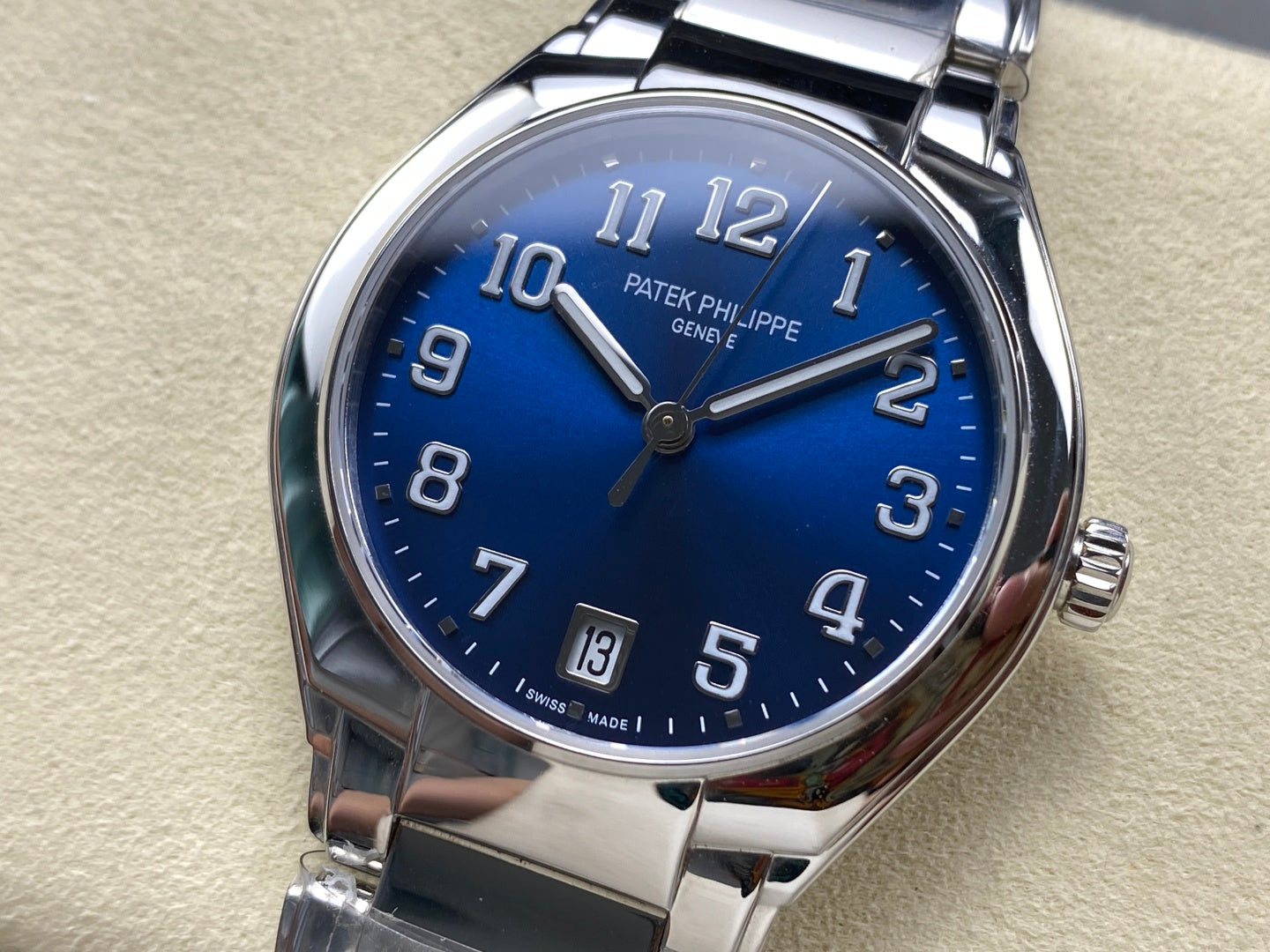 PATEK Twenty-Four 36mm Silver Blue Dial