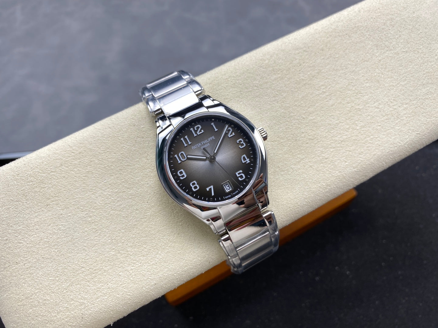 PATEK Twenty-Four 36mm Silver Gradient Gray Dial