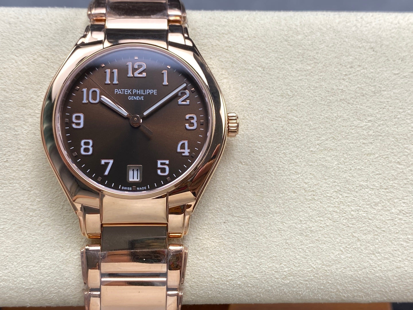 PATEK Twenty-Four 36mm Pink Gold Chocolate Dial