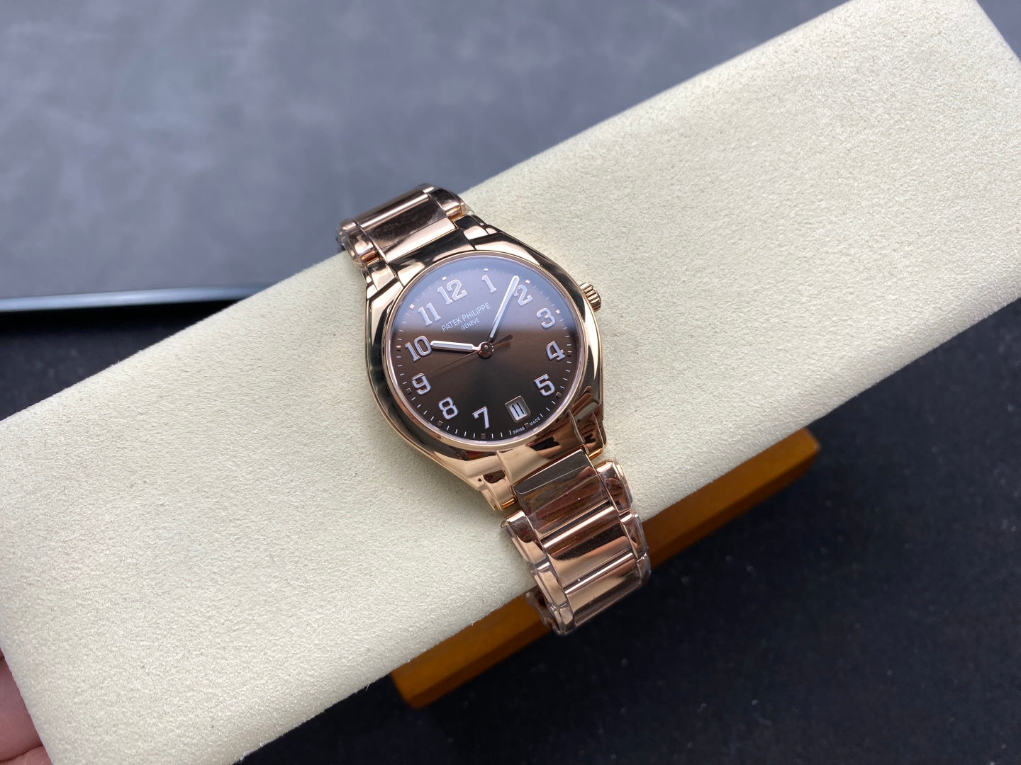 PATEK Twenty-Four 36mm Pink Gold Chocolate Dial