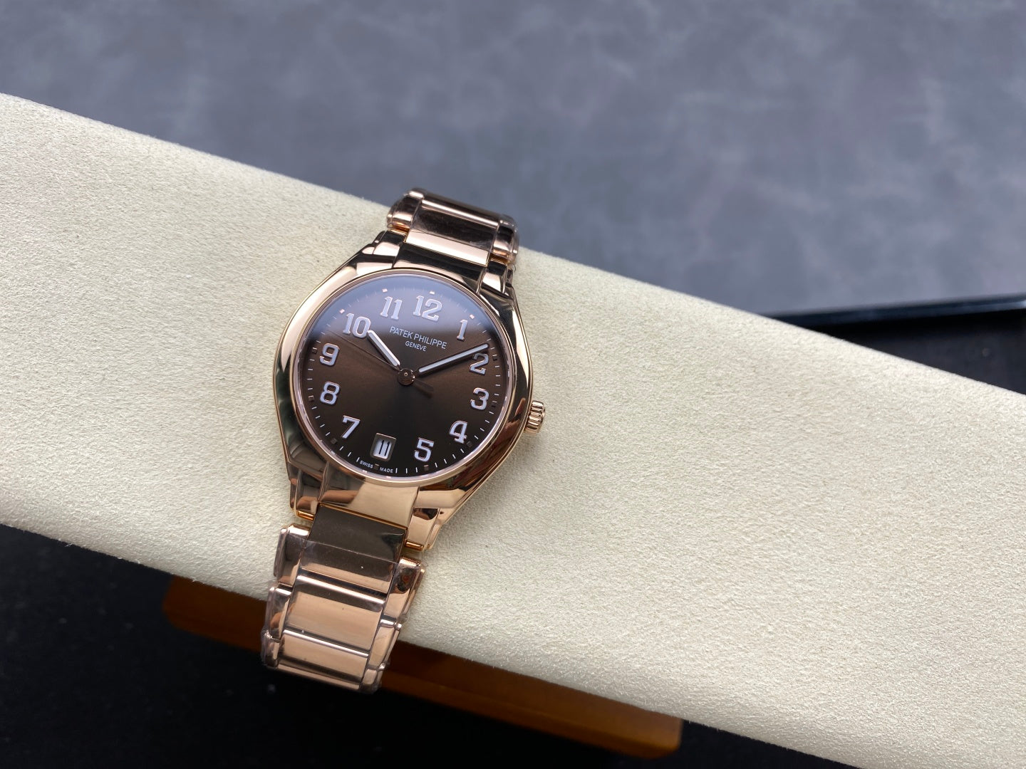 PATEK Twenty-Four 36mm Pink Gold Chocolate Dial