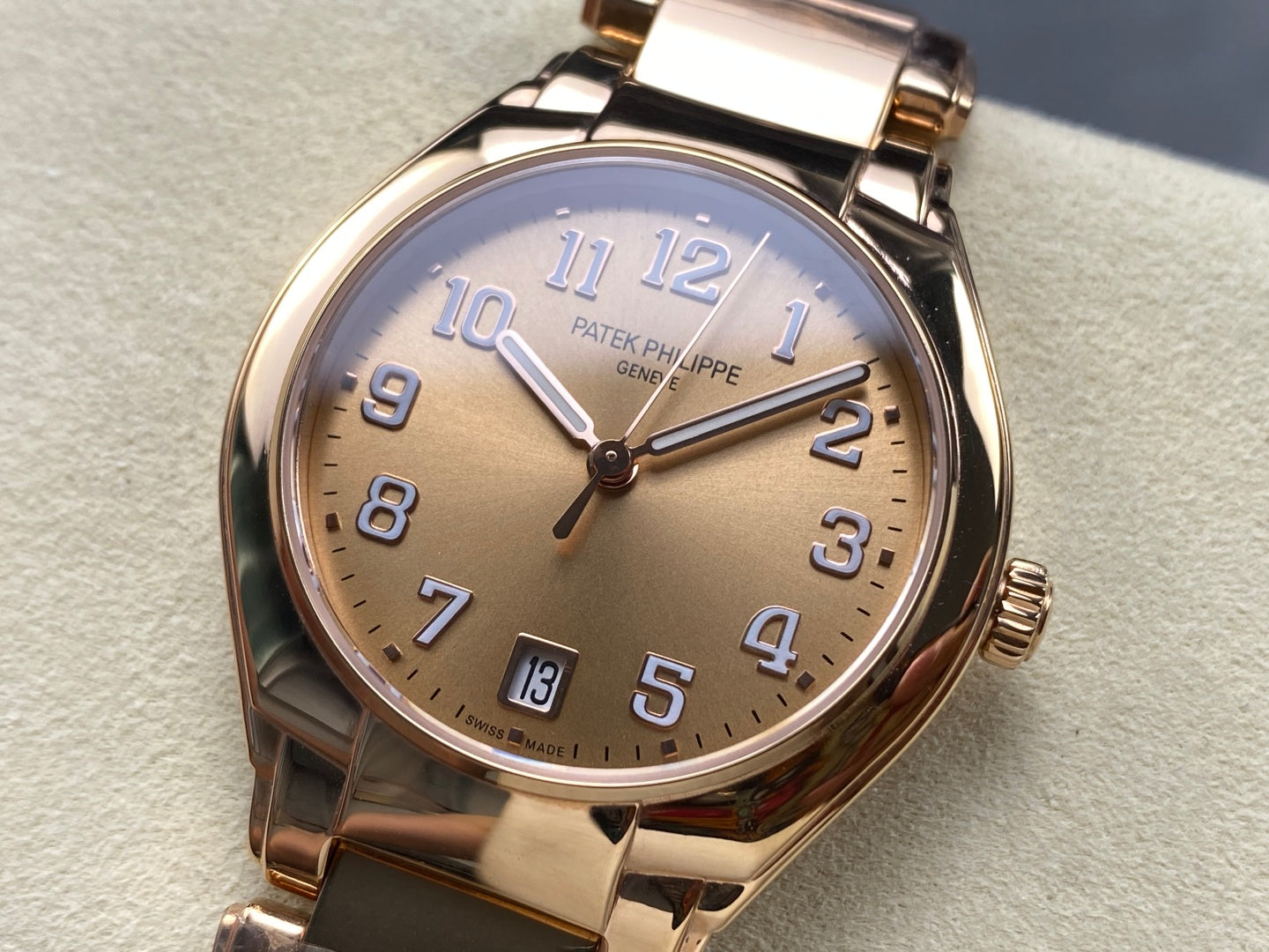 PATEK Twenty-Four 36mm Pink Gold Champagne Dial