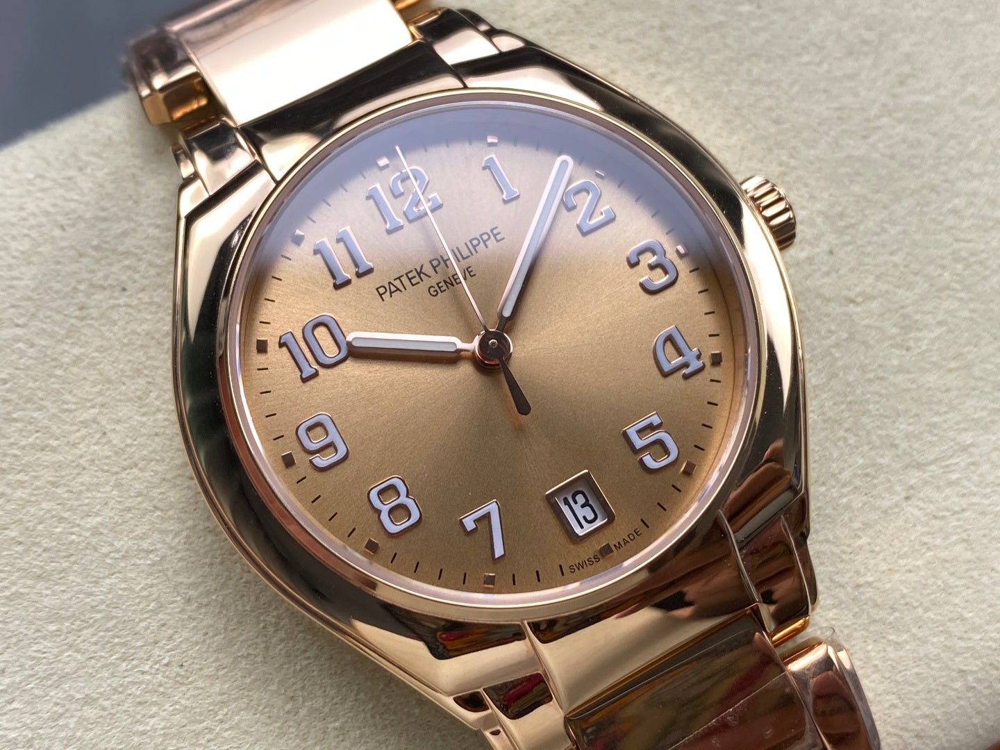 PATEK Twenty-Four 36mm Pink Gold Champagne Dial