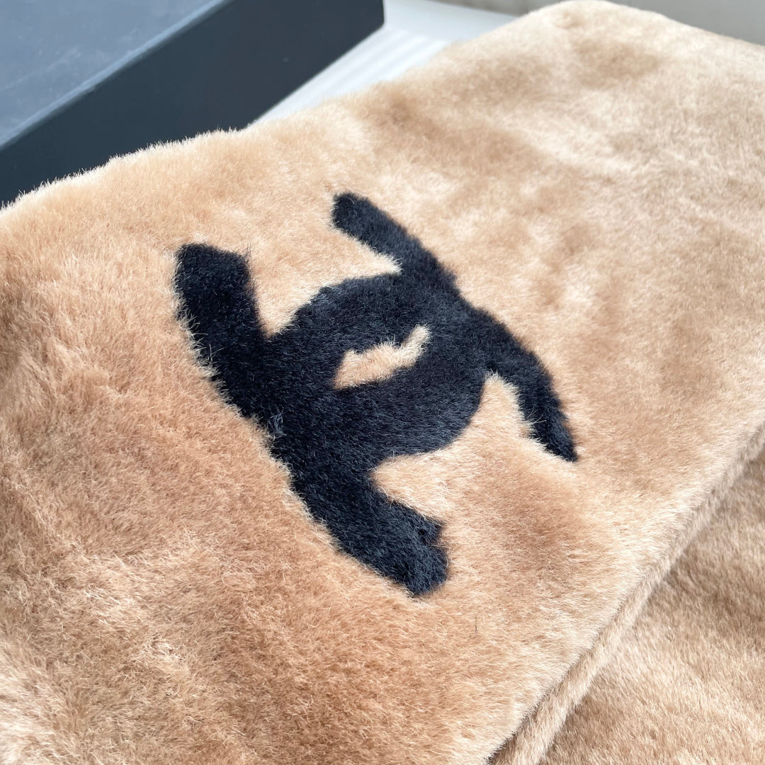 CC 25 Scarf 170cm Brown Black Fleece 968490