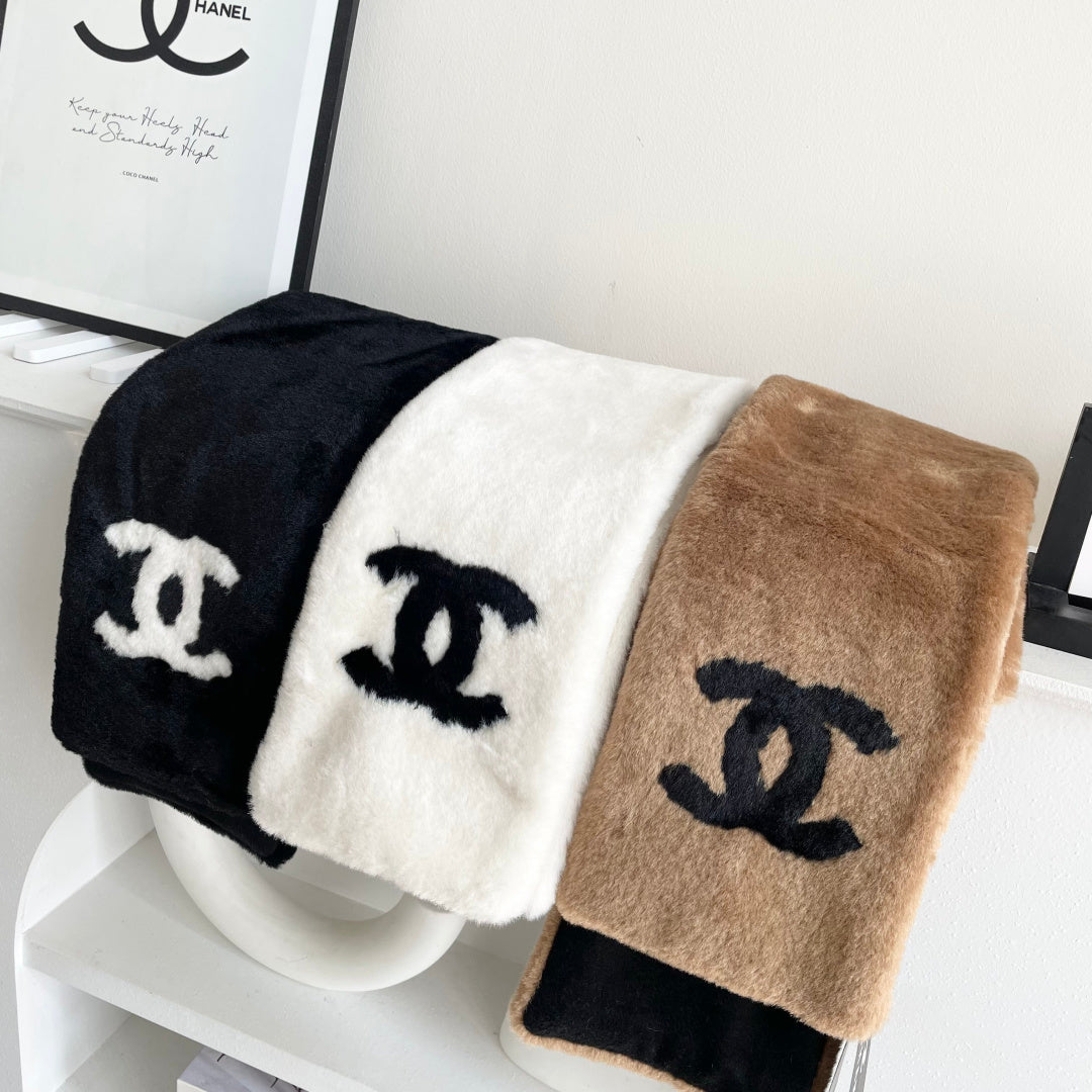 CC 25 Scarf 170cm Brown Black Fleece 968490