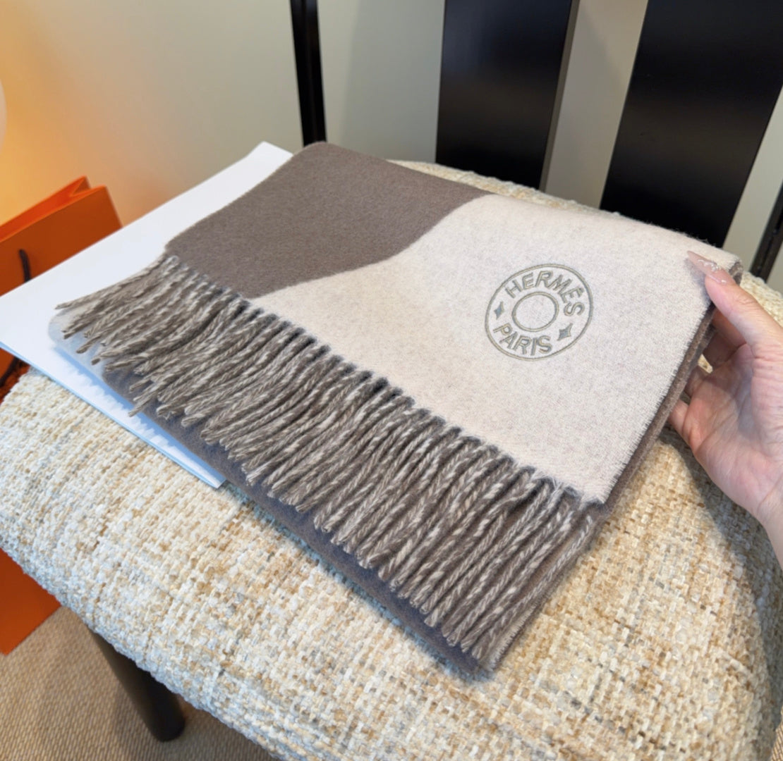 HM Scarf 190 CM Dark Gray Wool 969498