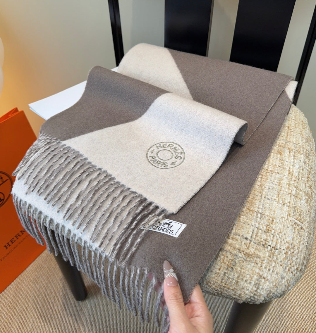 HM Scarf 190 CM Dark Gray Wool 969498