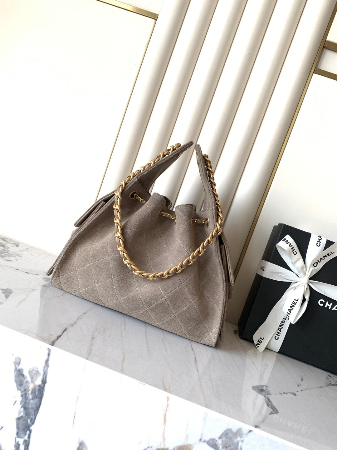 Chanel 2026 Hobo Bag 22cm And 30cm Suede Leather