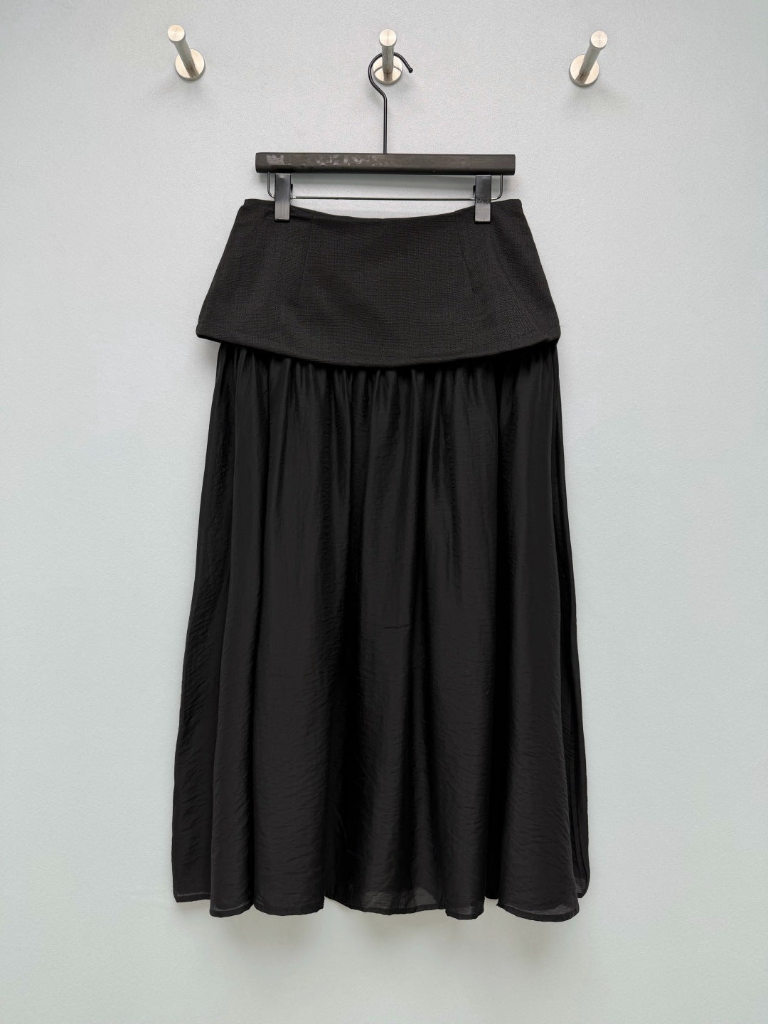 Chanel 2026 Double C Embroidered Patchwork Gauze Skirt Cotton 408887