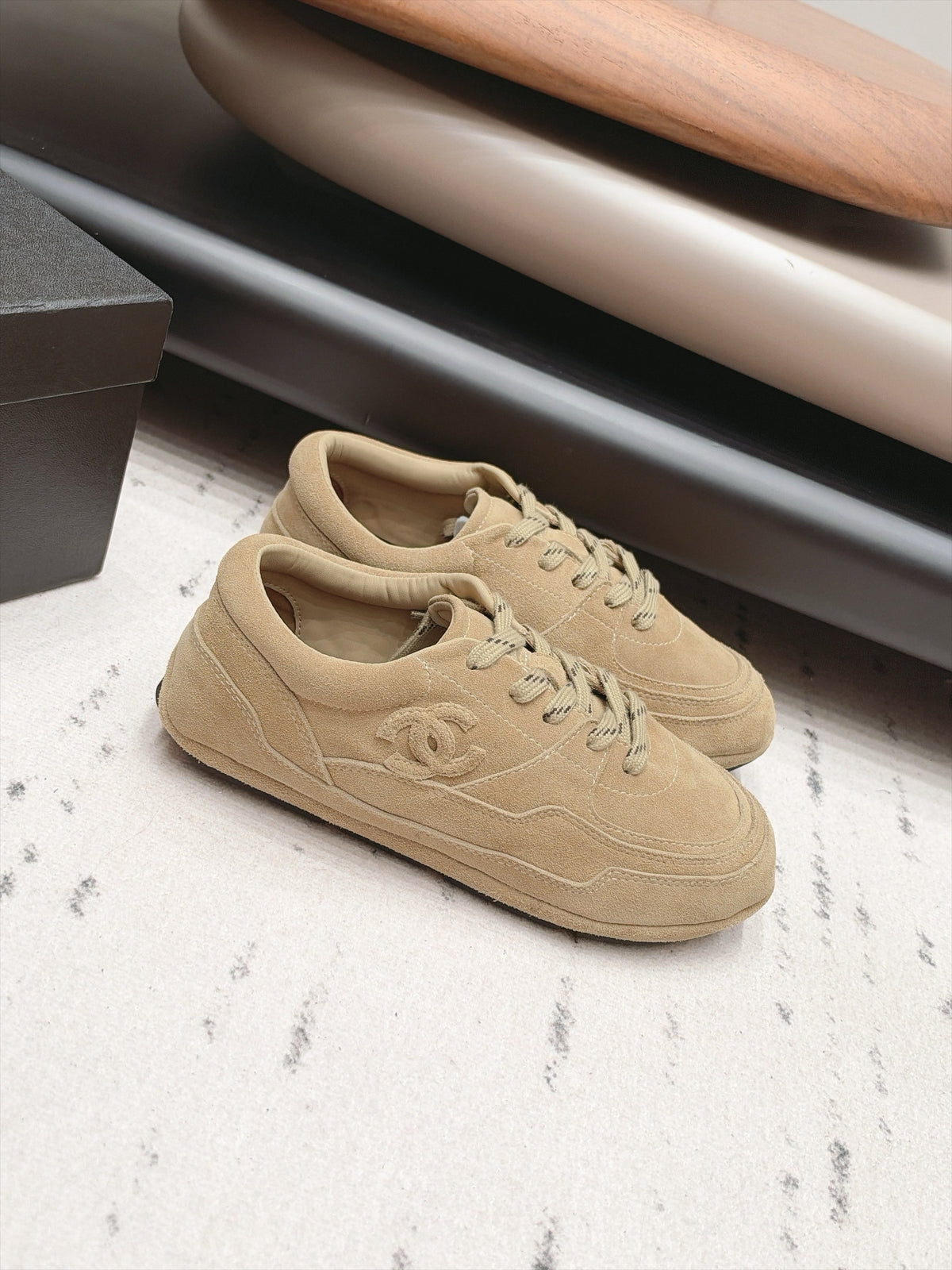 Chanel 2026 Round-Toe Sneaker Suede 175878
