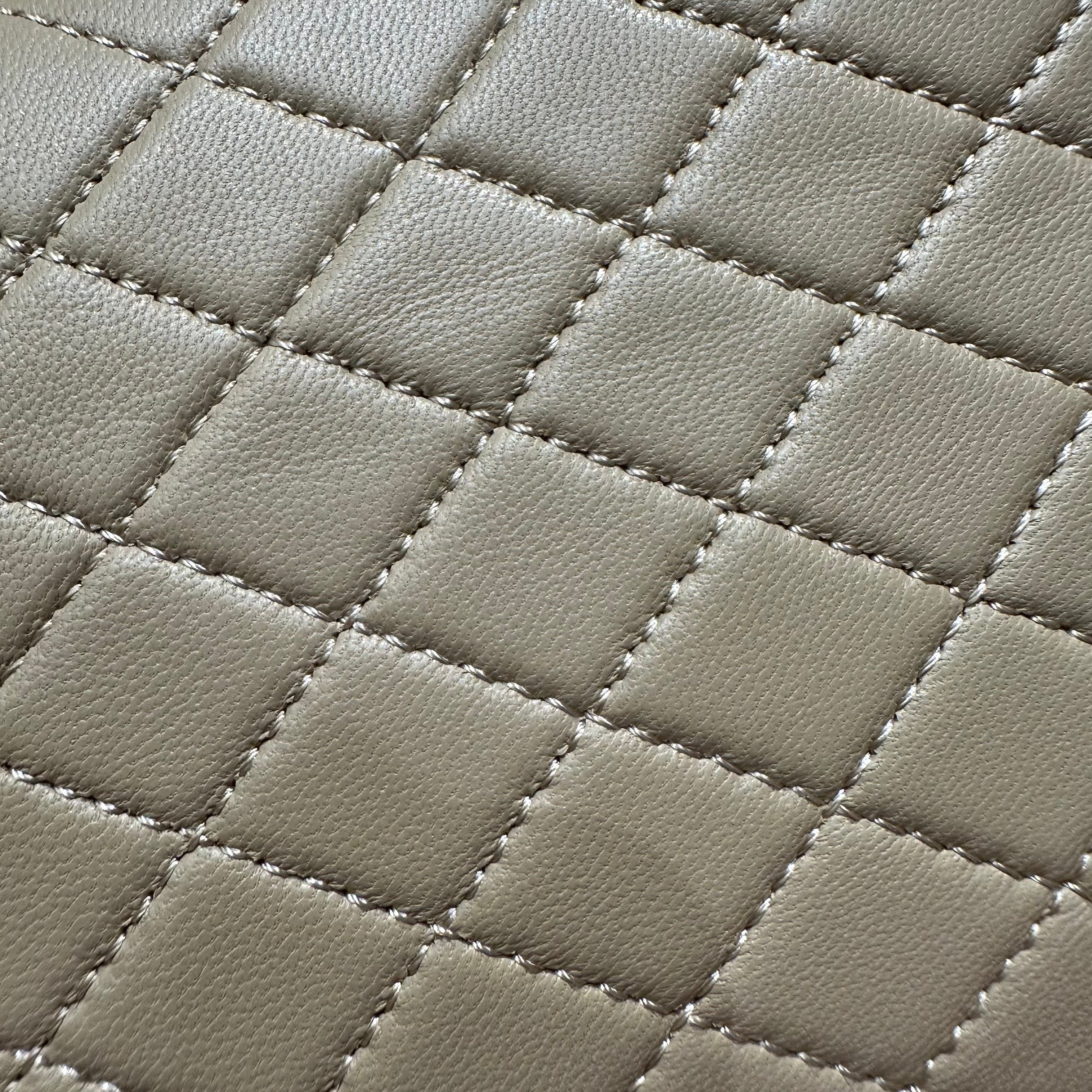 YSL Gaby Vanity Bag 18 Neutral Beige Quilted Calfskin