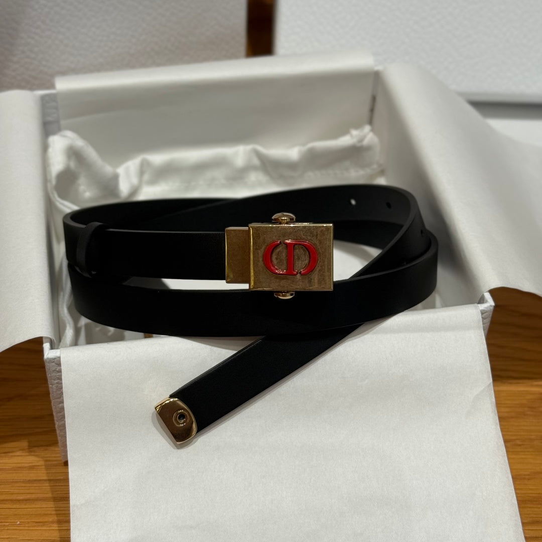 Dior 2026 Montaigne Treasure Belt 20mm Smooth Calfskin
