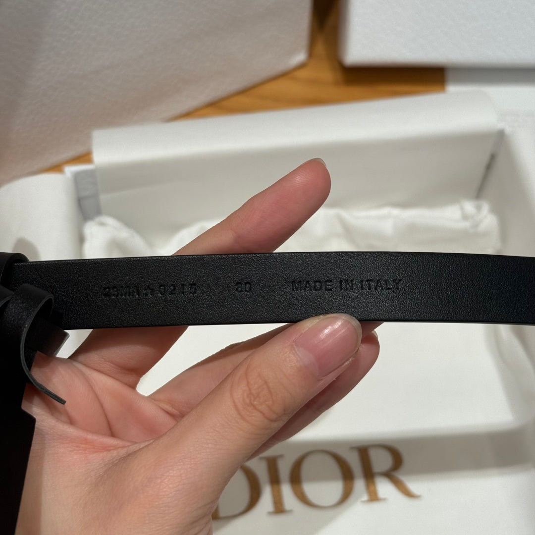Dior 2026 Montaigne Treasure Belt 20mm Smooth Calfskin