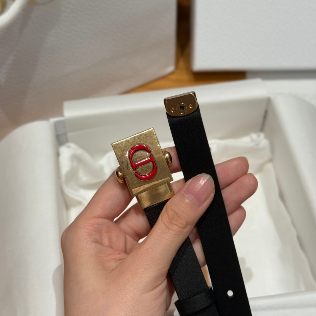 Dior 2026 Montaigne Treasure Belt 20mm Smooth Calfskin