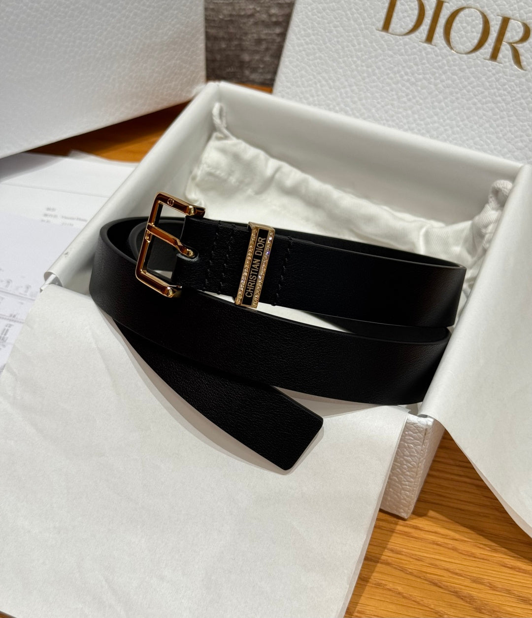Dior 2026 Night Code Belt 25mm Smooth Cowhide Leather