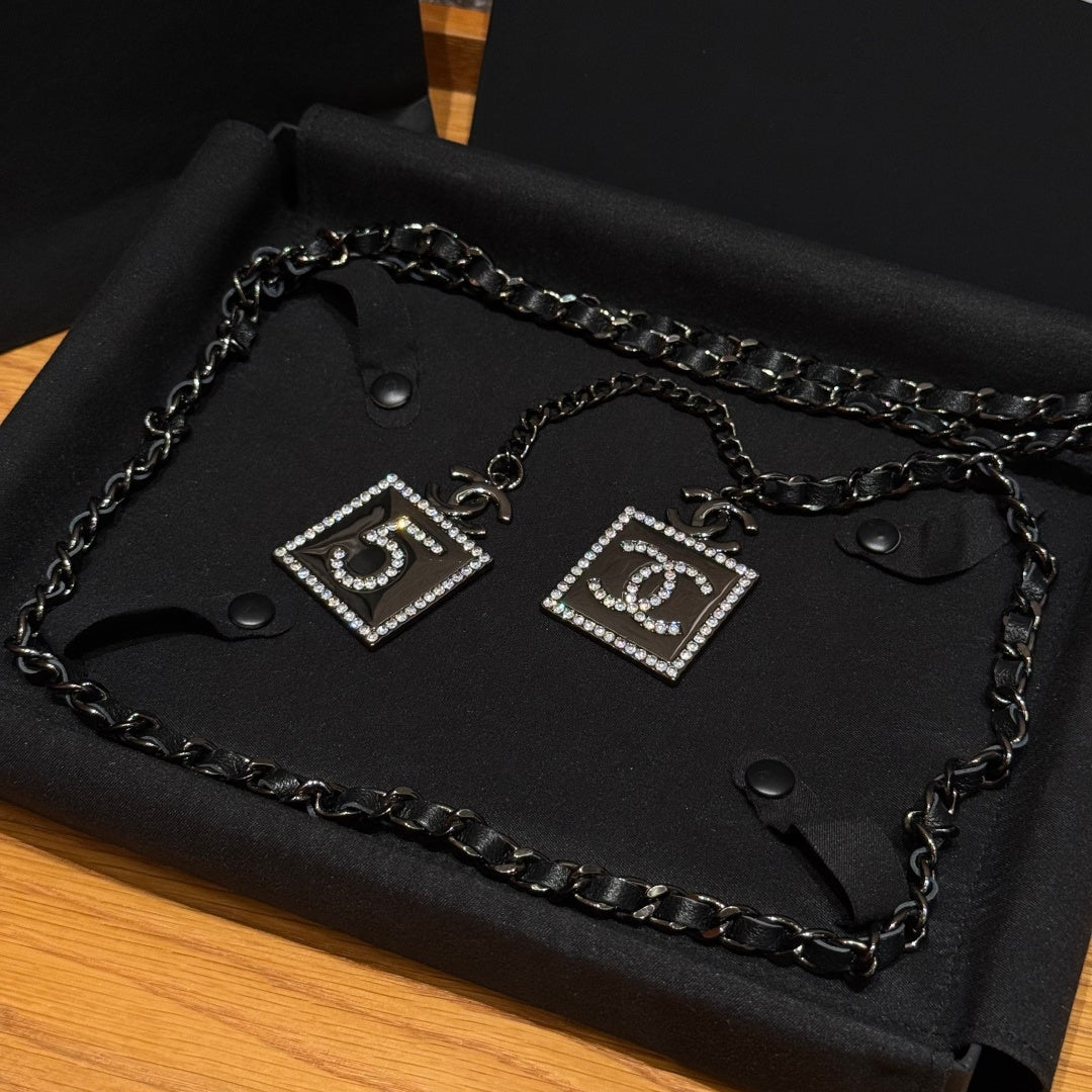 Chanel 2026 Crystal CC Square Charm Belt