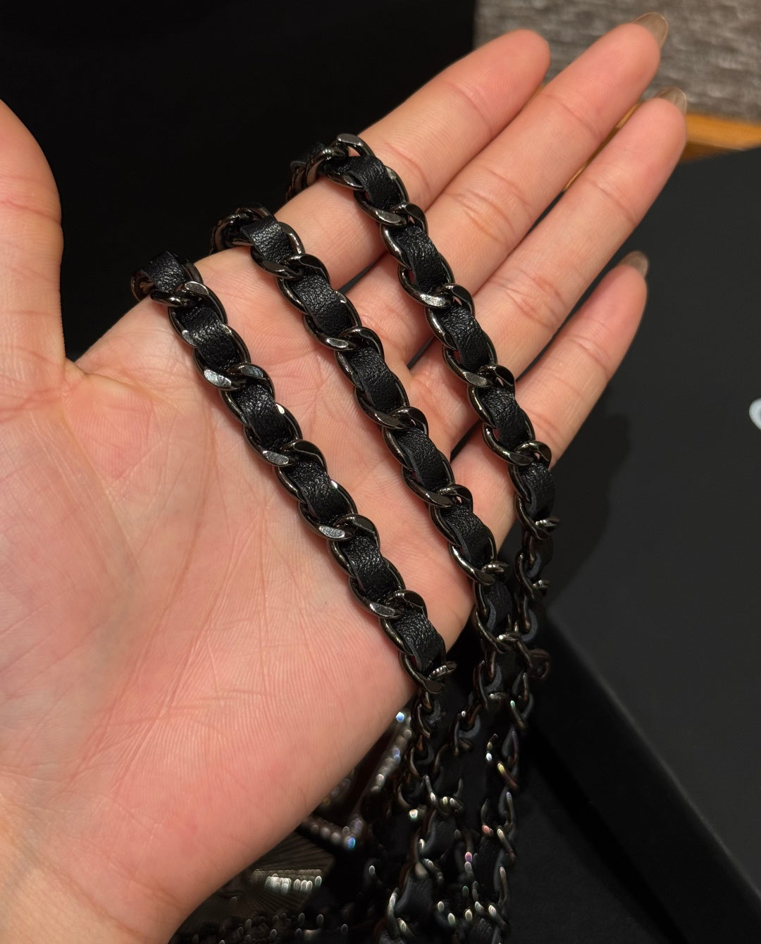 Chanel 2026 Crystal CC Square Charm Belt