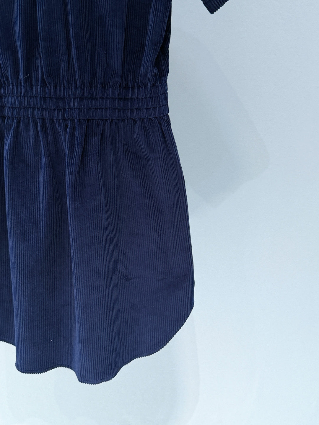 Miumiu 2026 Shirt Dress with a Slim Fit Blue Cotton