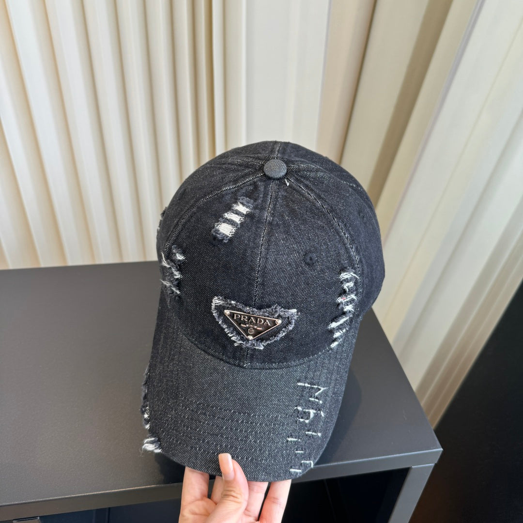 Prada Denim Baseball Cap 213450