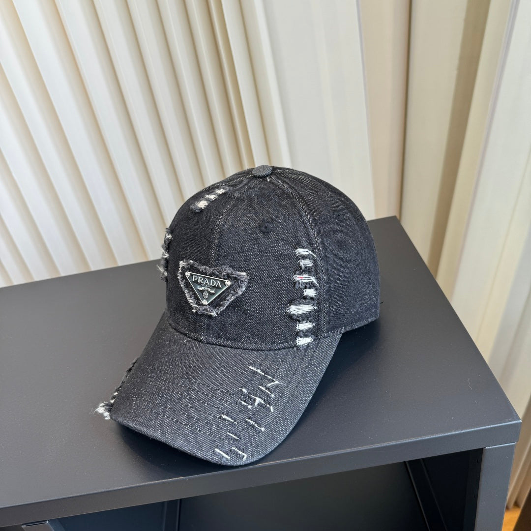 Prada Denim Baseball Cap 213450