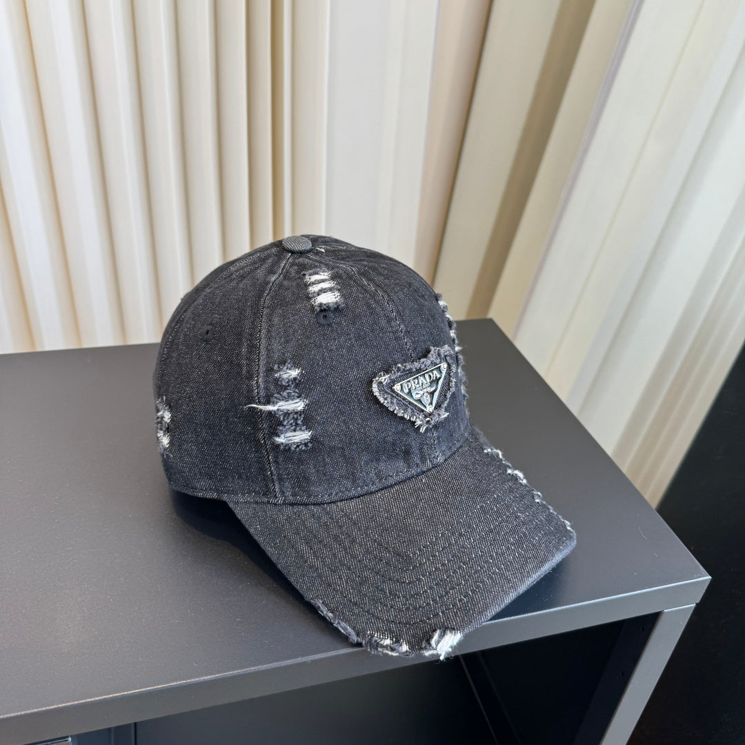Prada Denim Baseball Cap 213450