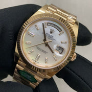 Rolex Day-Date 40mm Mop Dial Gold