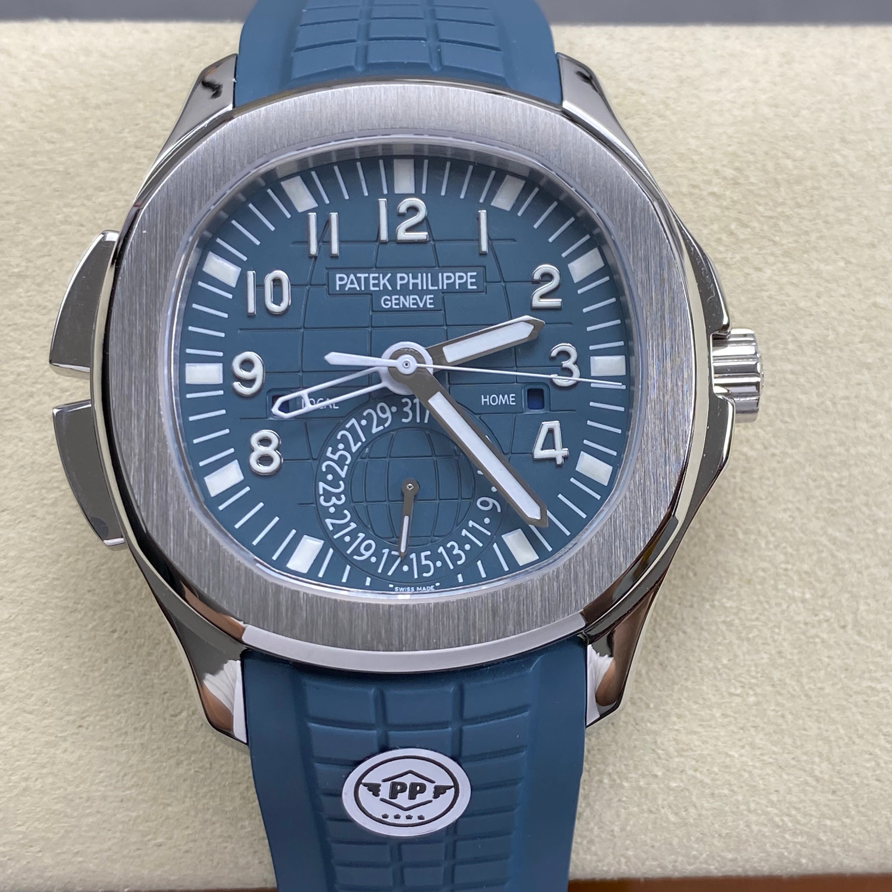 Patek Philippe Aquanaut Travel Time 40mm Blue Dial Steel Case