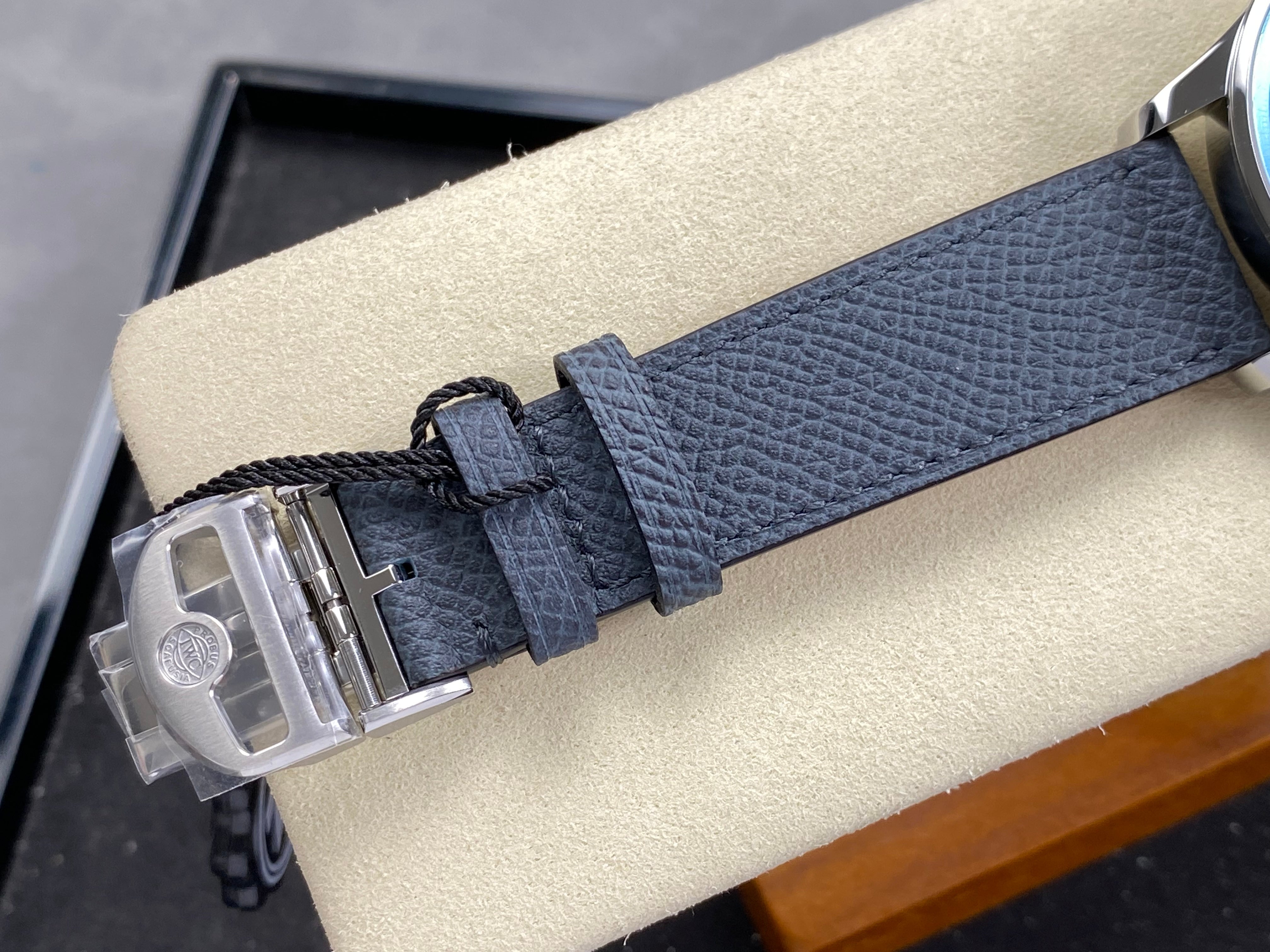 IWC Portuguese 41mm Blue Dial Steel Case Leather Strap