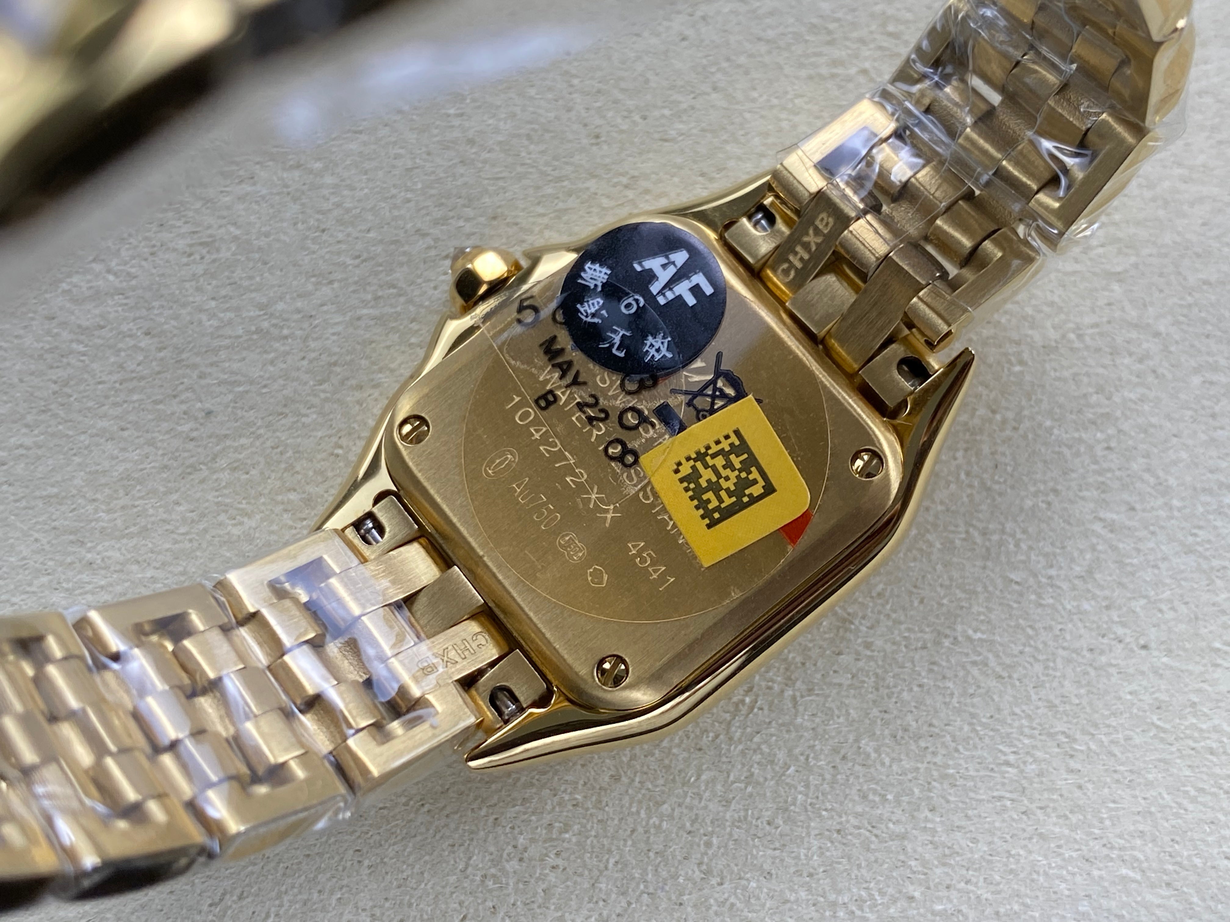 Cartier Panthère  37mm White Diamond Dial Gold Diamond Bezel
