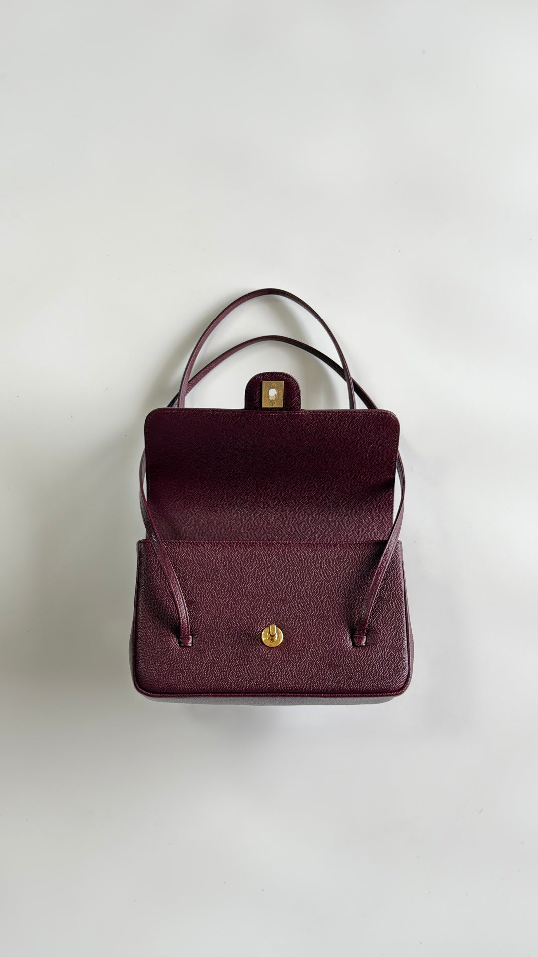 Chanel 26 Shoulder Bag 22 Burgundy Caviar Leather