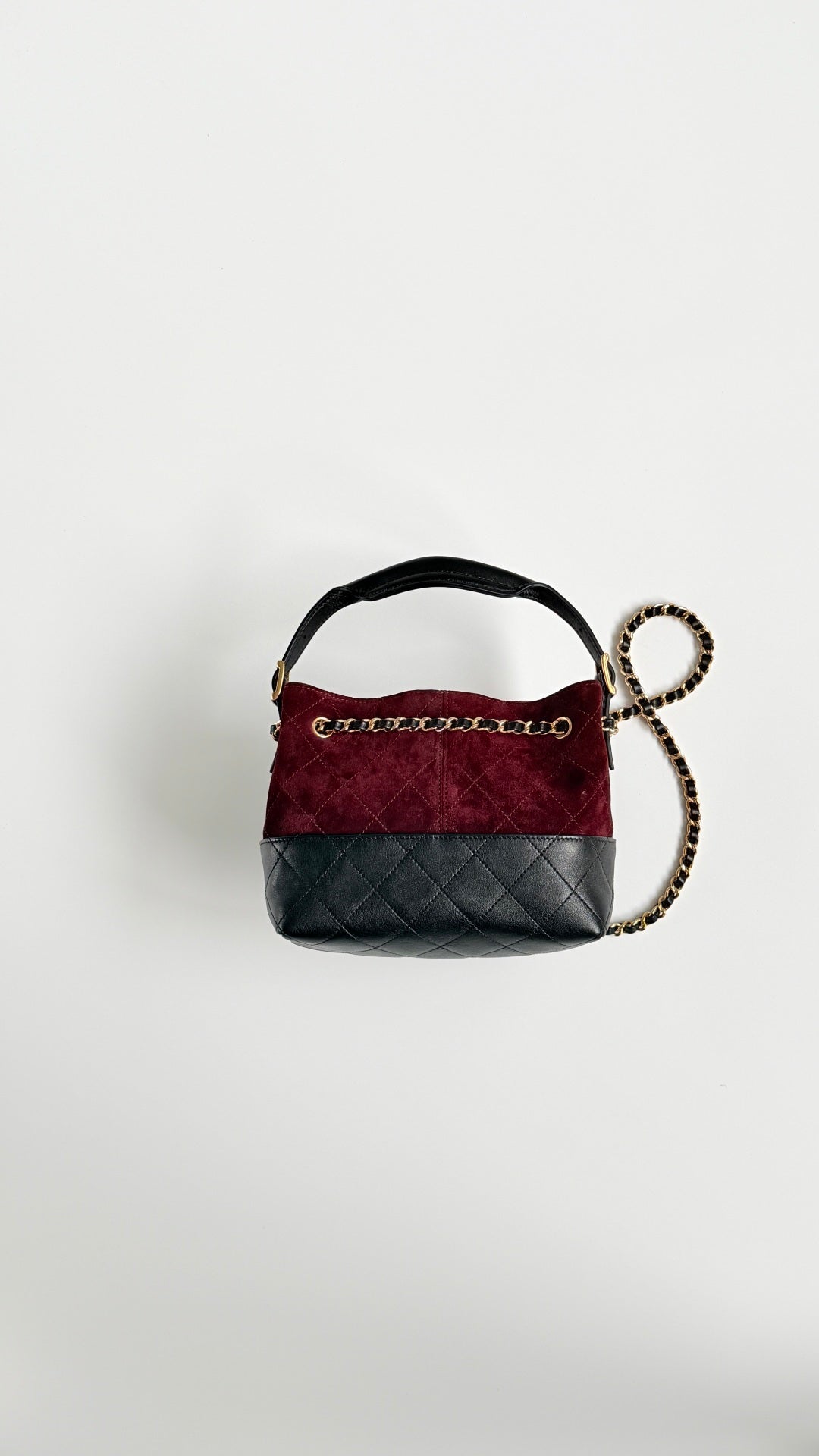 Chanel 2026 Small Shopping Bag 21cm Leather Suede