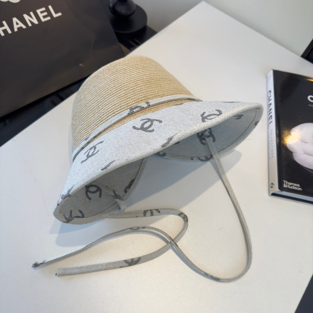 Chanel Bucket Hat With CC Logo Pattern 279627