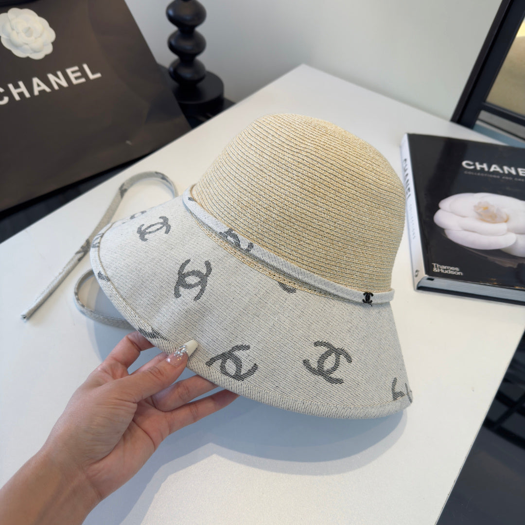 Chanel Bucket Hat With CC Logo Pattern 279627