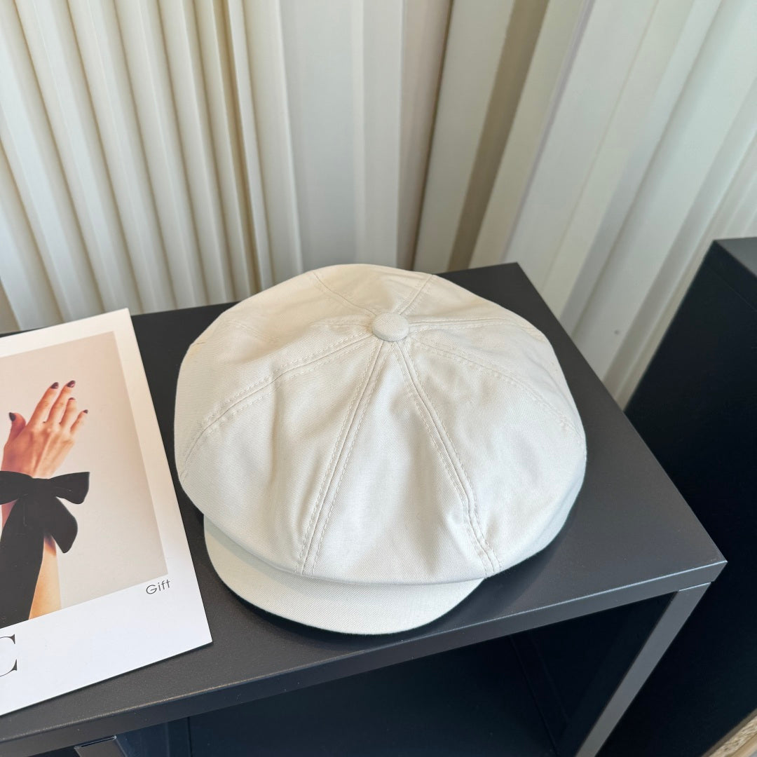 Celine Fabric Casquette Ivory Hat 454017