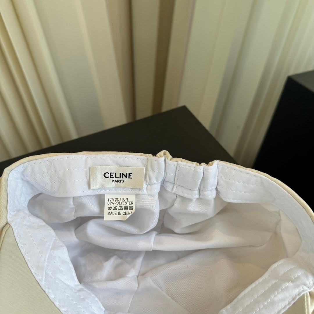 Celine Fabric Casquette Ivory Hat 454017