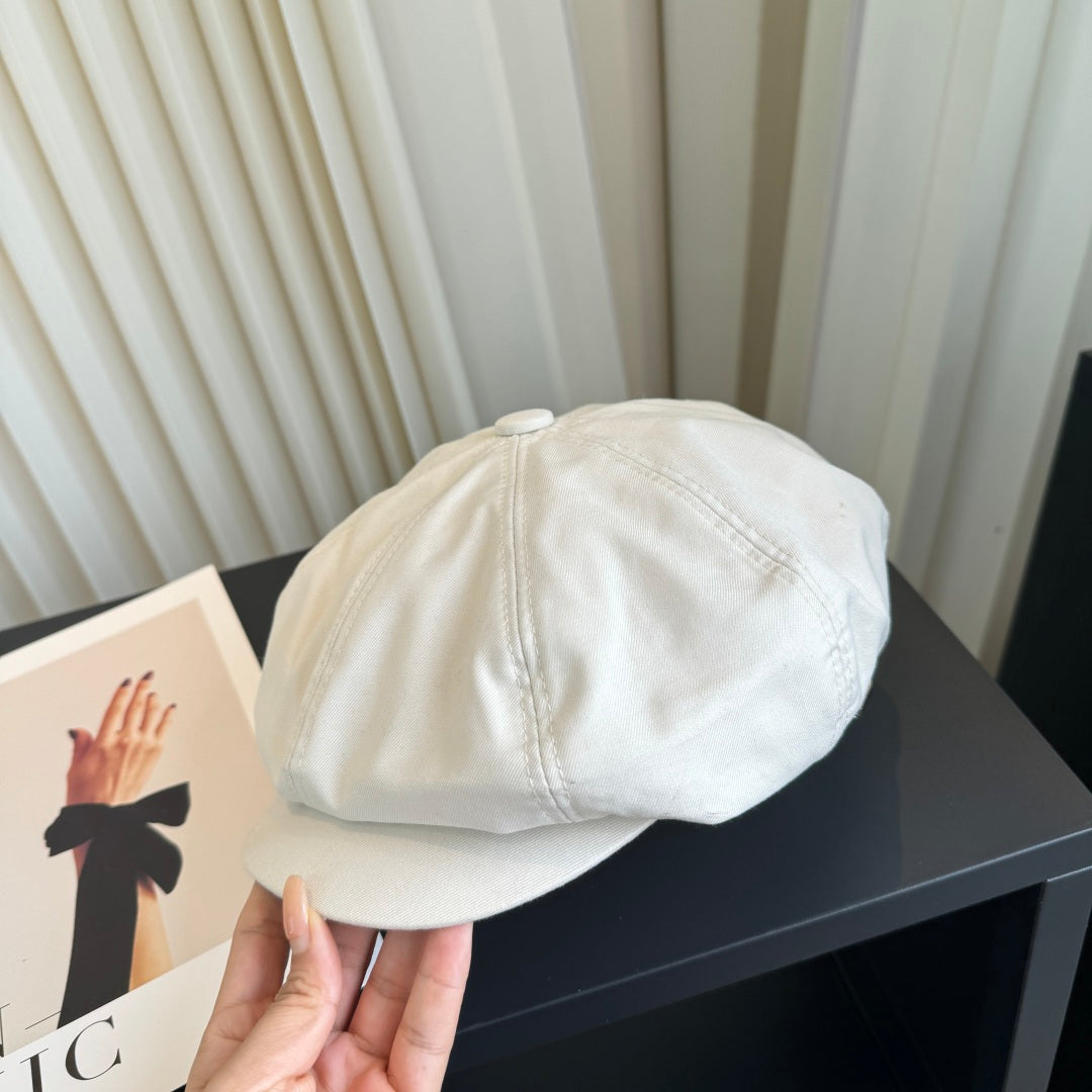 Celine Fabric Casquette Ivory Hat 454017