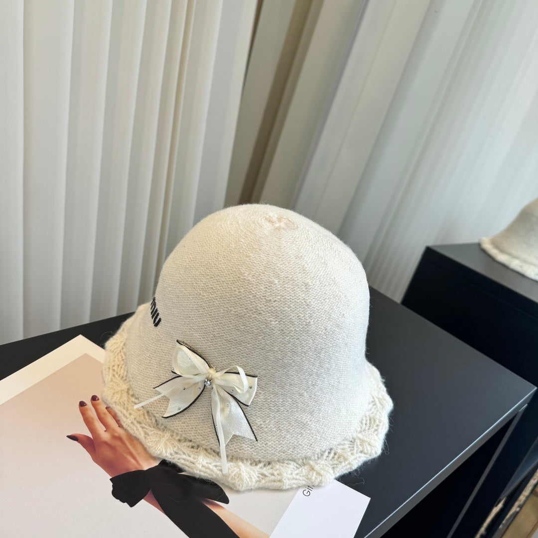 Miumiu Bucket Hat With Bow 448038