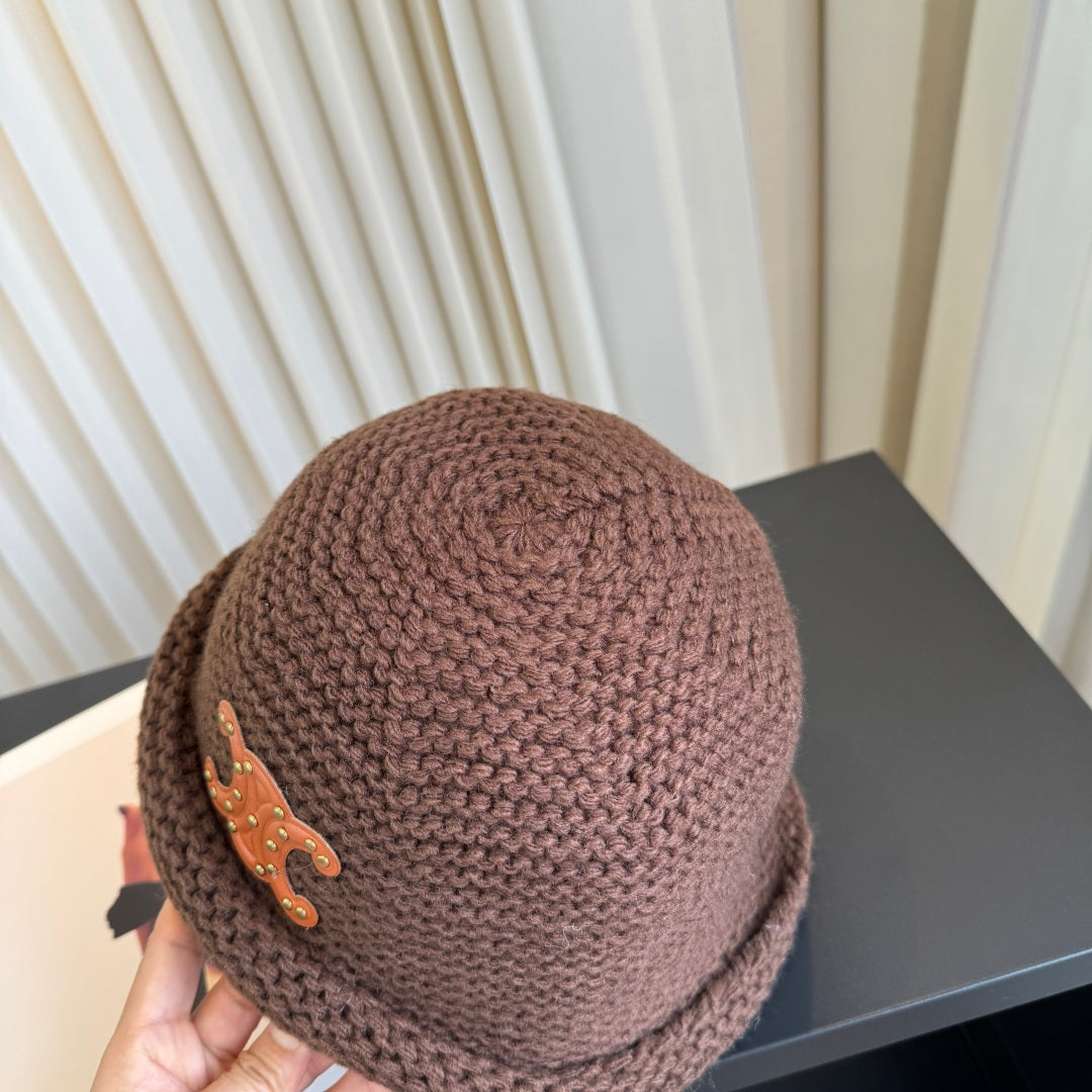 Celine Knitted Bucket Hat 454009