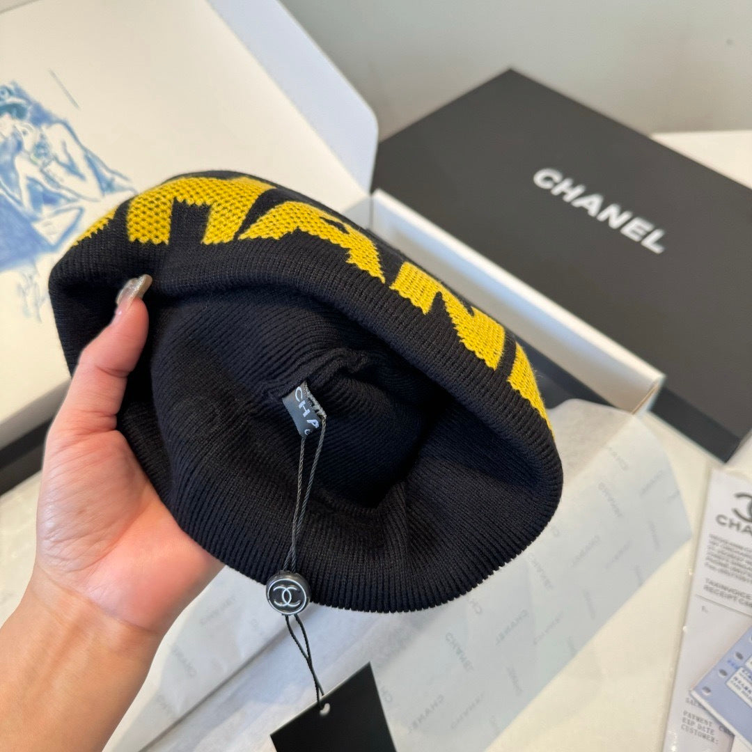 Chanel Wool Beanie With Logo 435289