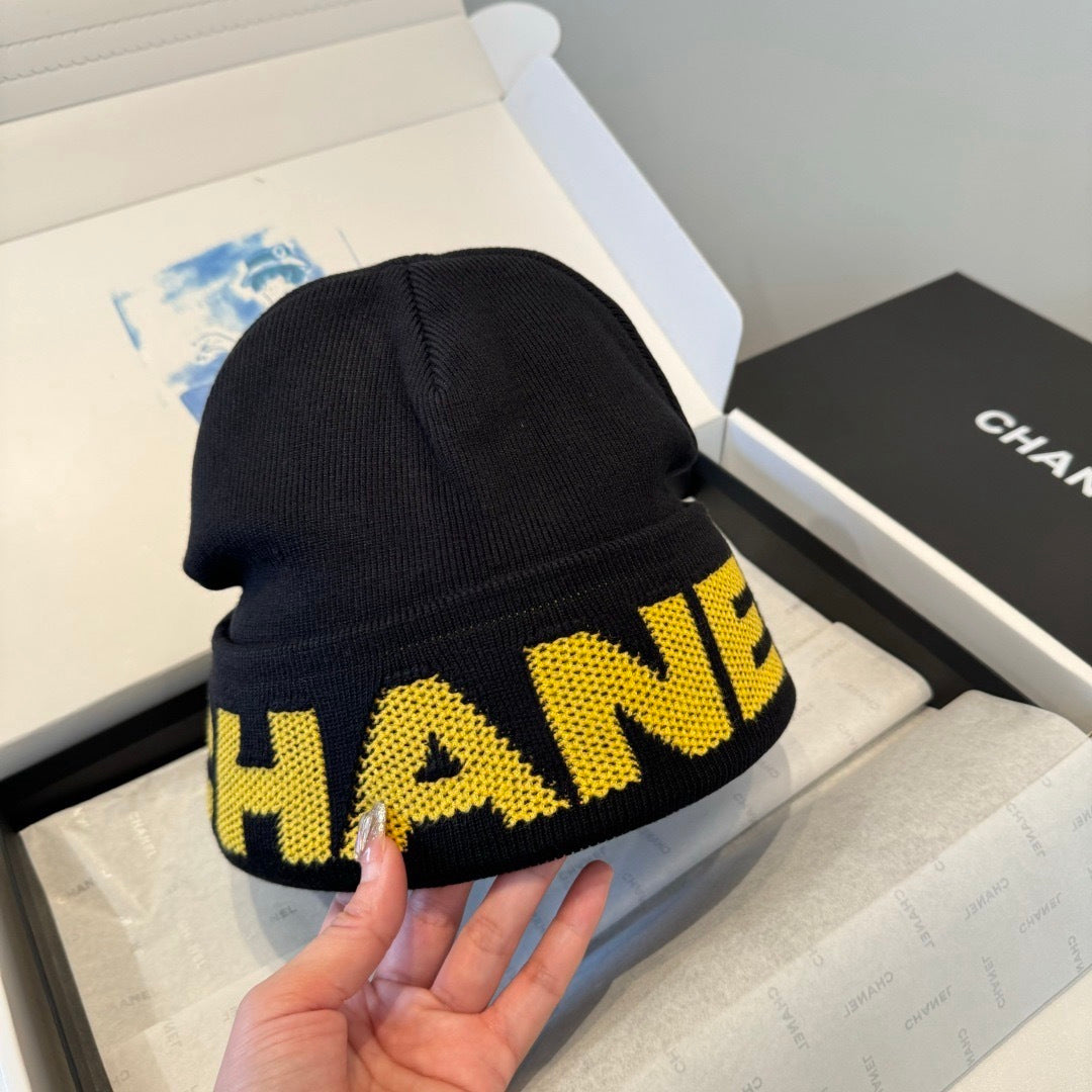 Chanel Wool Beanie With Logo 435289