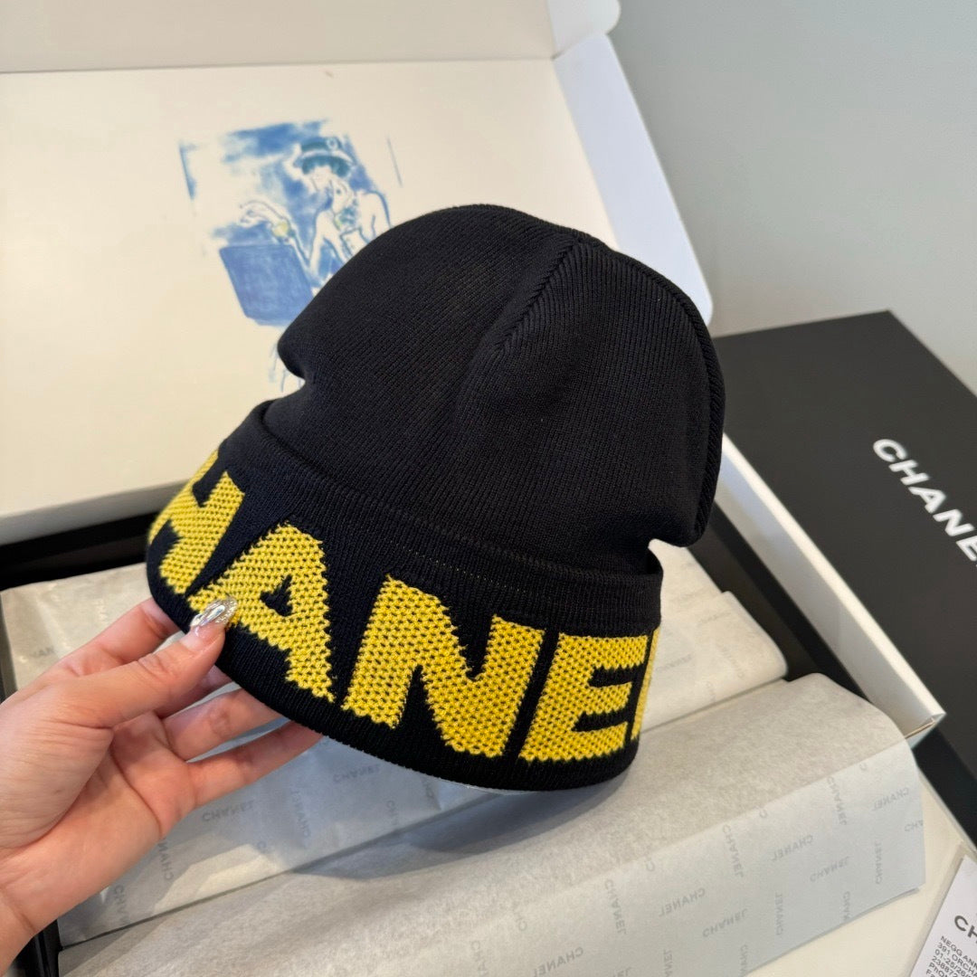 Chanel Wool Beanie With Logo 435289