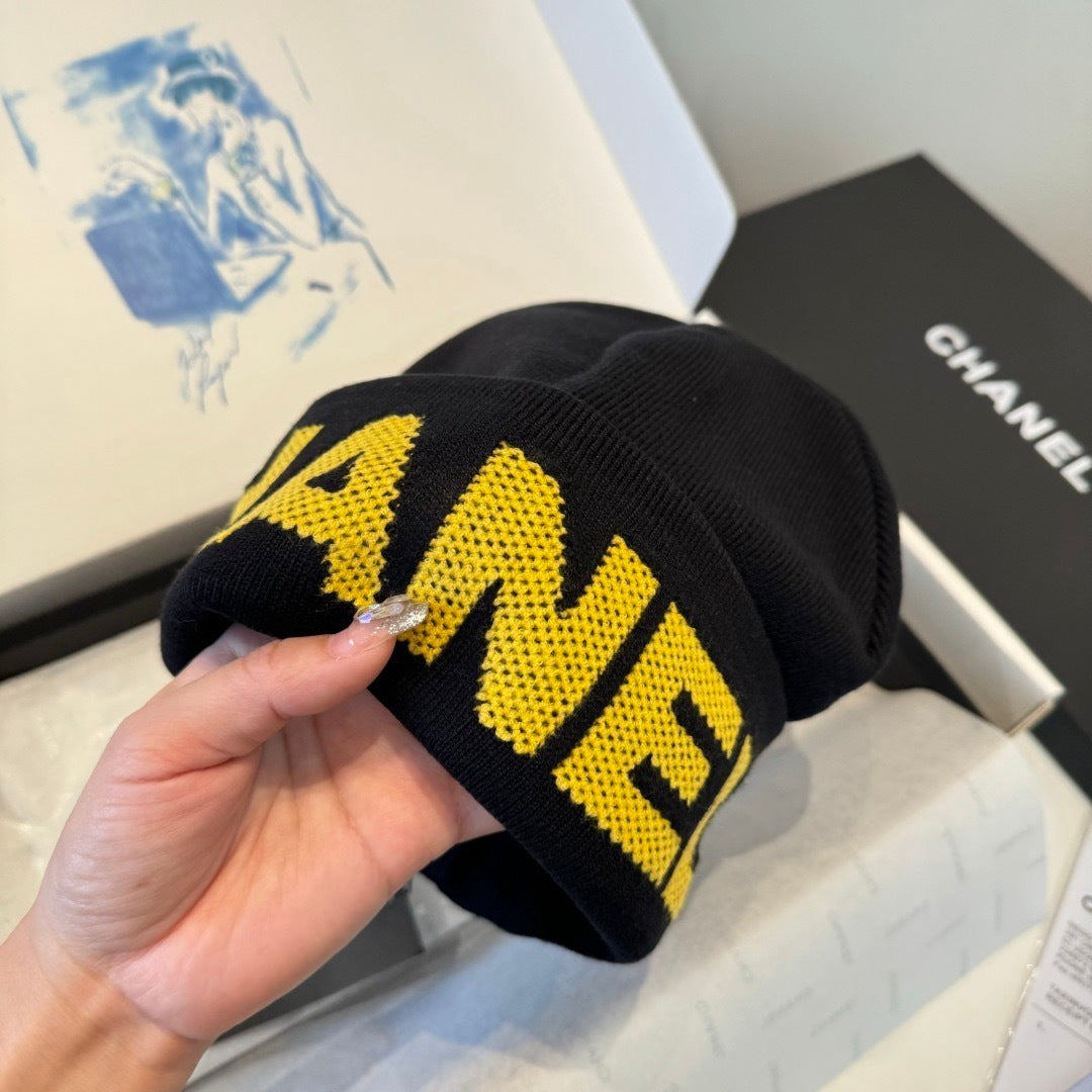 Chanel Wool Beanie With Logo 435289