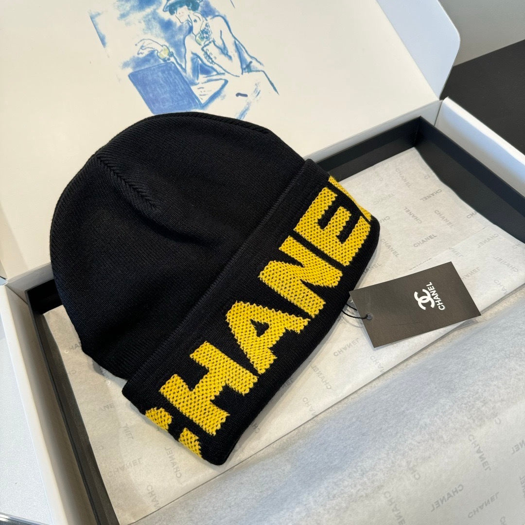 Chanel Wool Beanie With Logo 435289
