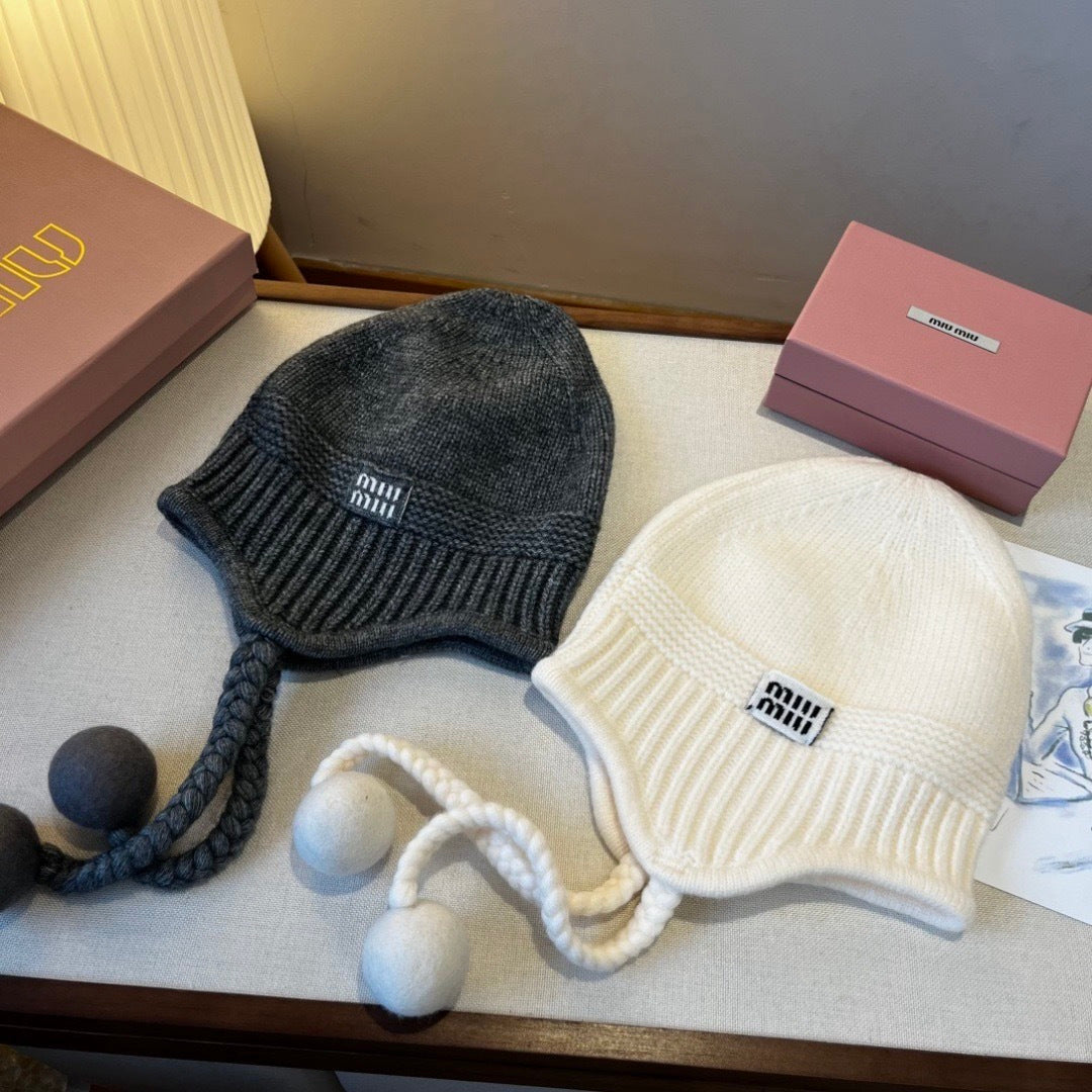 Miumiu Earflap Cap 437125
