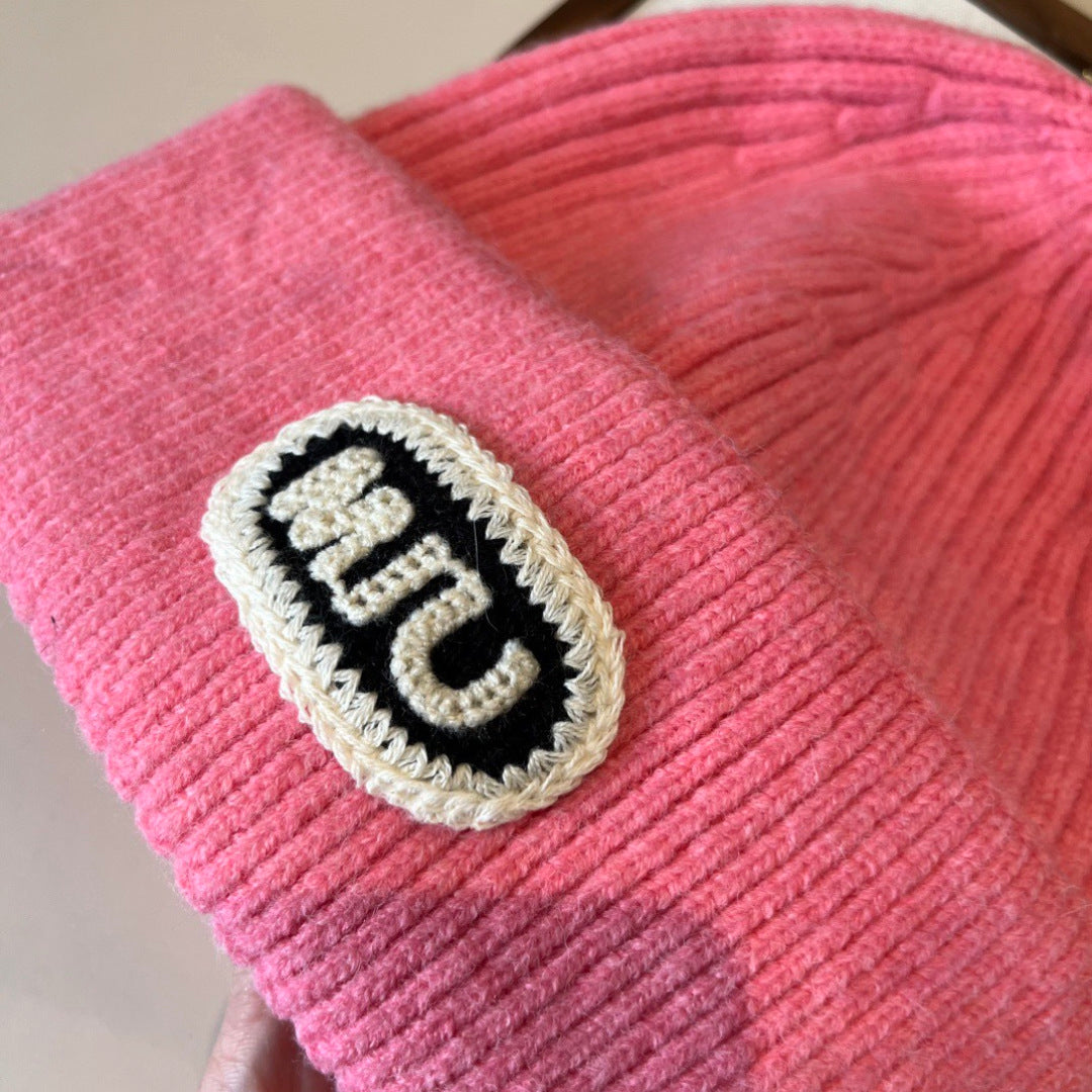 Miumiu Knitted Beanie Pink Hat 454023