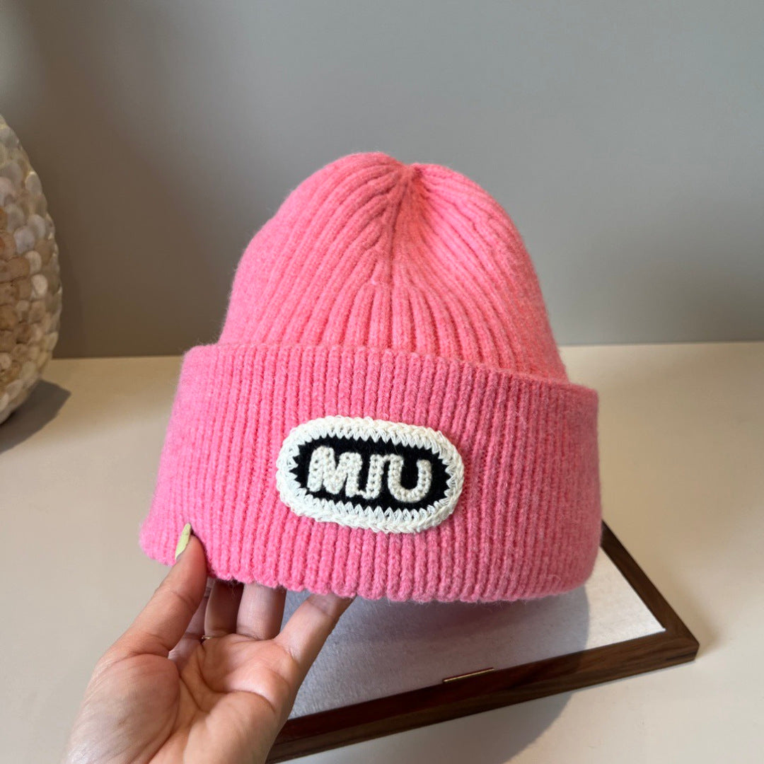 Miumiu Knitted Beanie Pink Hat 454023