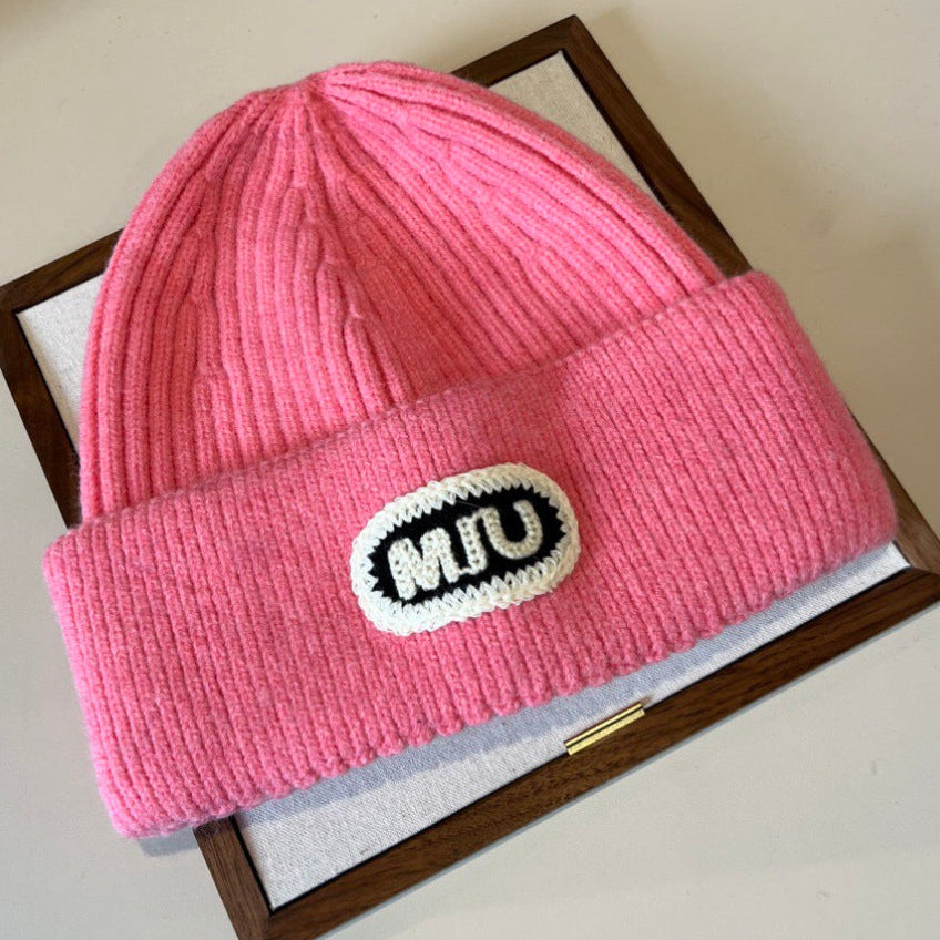 Miumiu Knitted Beanie Pink Hat 454023