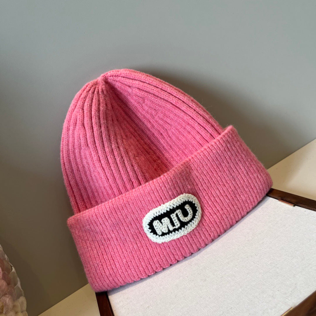Miumiu Knitted Beanie Pink Hat 454023