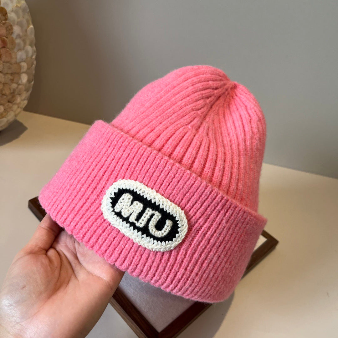 Miumiu Knitted Beanie Pink Hat 454023