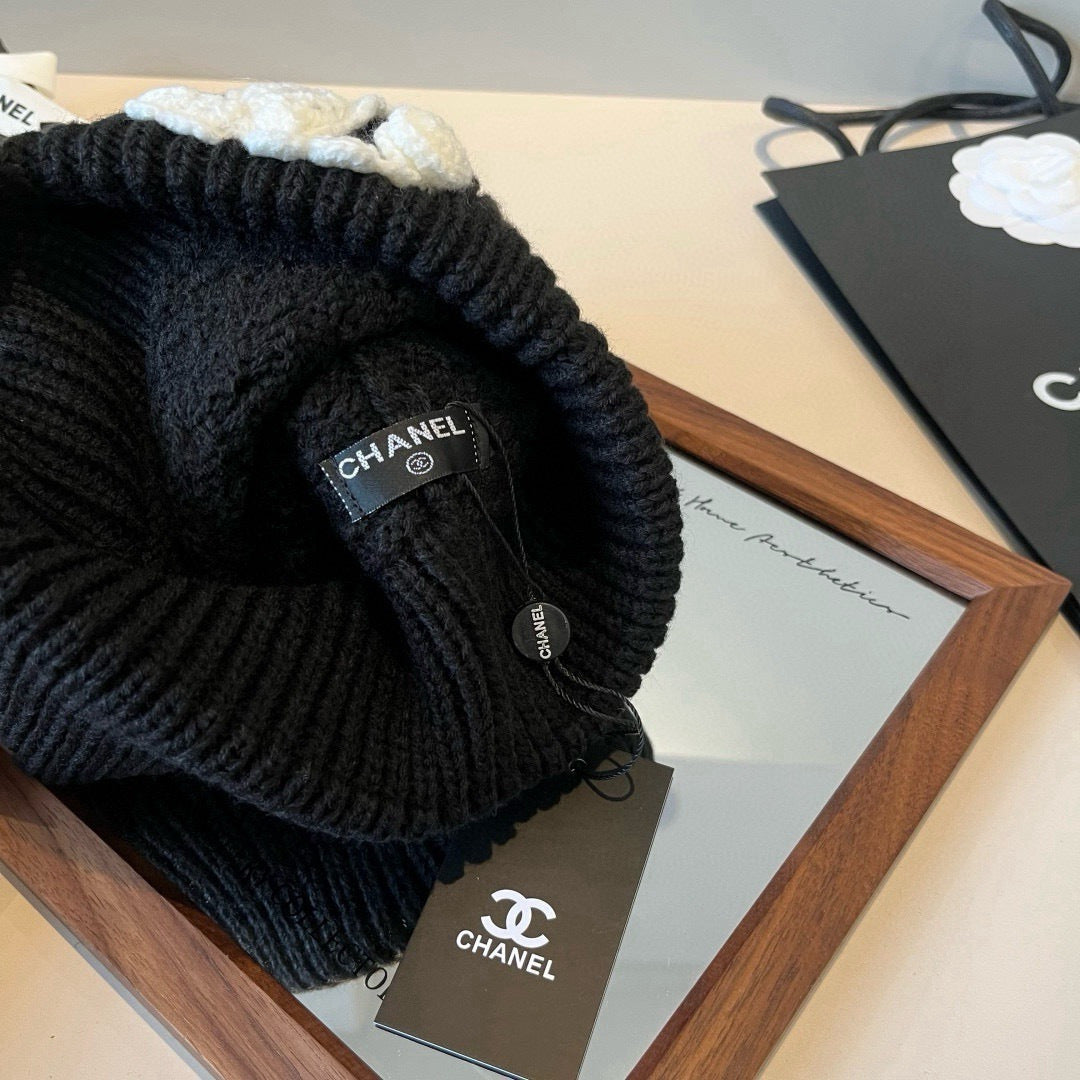 Chanel Knitted Beanie Hat 454025